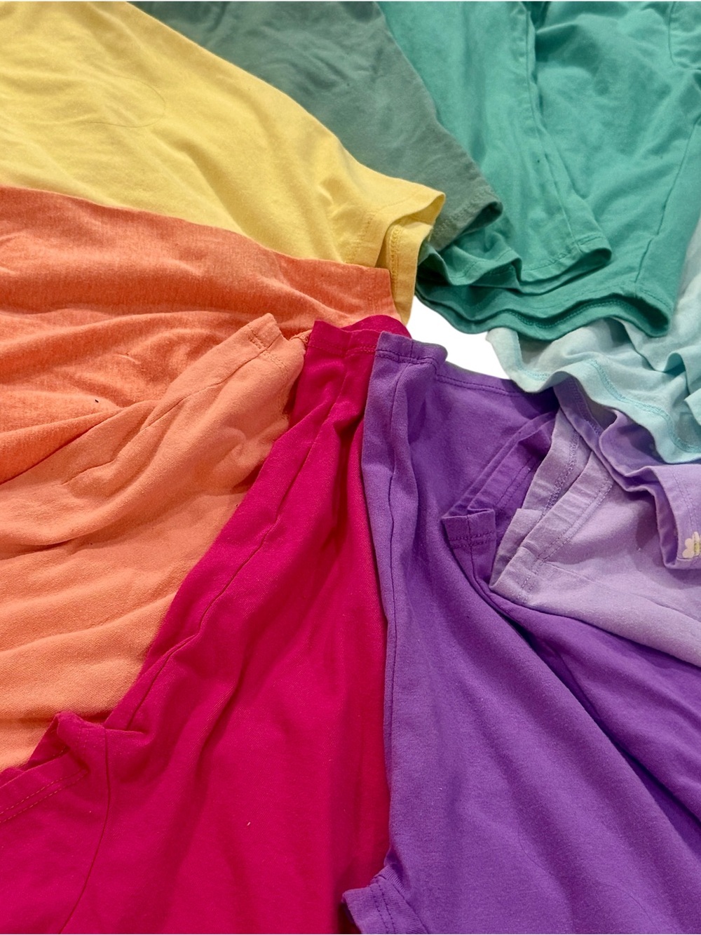 Girls Cotton T- Shirts: S(5/6) Various Colors